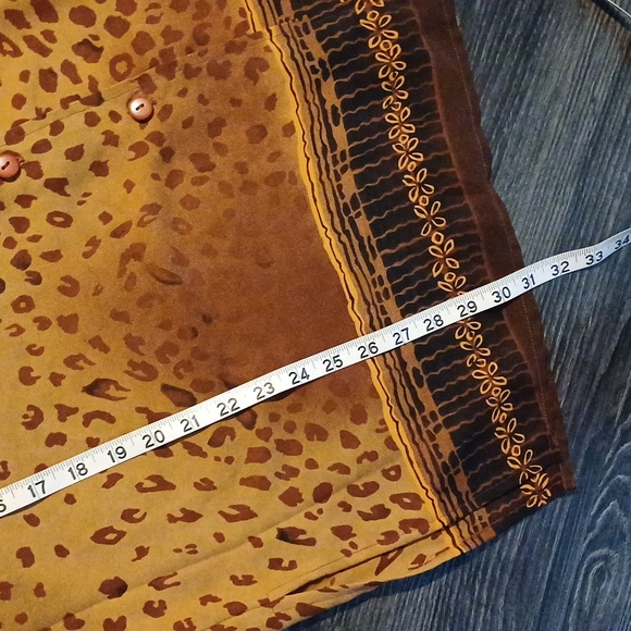 Mirror image vintage Leopard Blouse 1X - Picture 9 of 13
